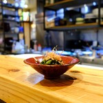 酒ト魚 いのもと - わさび菜のお浸し