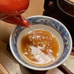 砂場 - 蕎麦湯