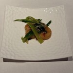 中国飯店 富麗華 - ホタテ貝と九条葱のジンジャー炒め