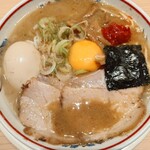 東京煮干し らーめん玉 - 味玉濃厚とろりそば&卵黄&豆板醤