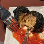 俺の炭火焼ステーキ - 中身はしっかりカニの旨味