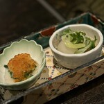 銀座 塒 - 小鉢②牛そぼろとカブのあんかけ