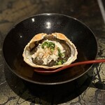 銀座 塒 - ずわい蟹 ミソの甲羅焼き