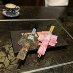 銀座 塒 - お土産にいただいたお箸