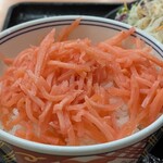 吉野家 - 紅生姜丼にしてます(笑)