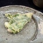 そば くら富 - 黒鯛の大葉包みの天ぷら