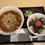いろり庵きらく - 料理写真:ミニ明太子丼セット