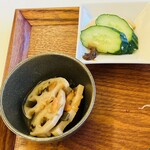 金沢天晴 山藤濁酒研究所 - 小鉢、漬物