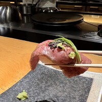 鉄板焼 にし田 - 炙り寿司