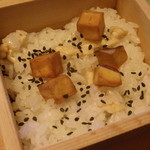 東京 芝 とうふ屋うかい - 芋ご飯；アップ