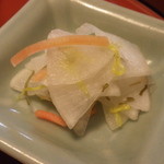 東京 芝 とうふ屋うかい - 香の物；アップ