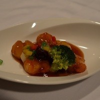 中国料理 「王朝」 ヒルトン名古屋 - 海老の衣揚げと栗の甘辛酢炒め