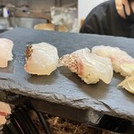 立喰寿司 生野流 - 鯛とクエ