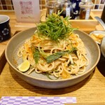 東京たらこスパゲティ - 料理写真:からすみと九条ねぎの黄金たらこスパゲティ(麺大盛り)