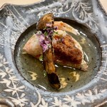 鮨 赫 sushi aka Tokyo - 勢子蟹と松茸あん