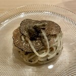 鮨 赫 sushi aka Tokyo - 和麺　トリュフ、キャビア