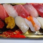 角上魚類 - 料理写真:寿司10貫￥1500