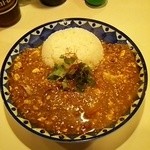 スパイスカリー バビルの塔 - 肉カリー　クラッシュ豆腐と粗挽ひね鶏キーマ