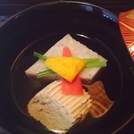 懐石 昇一楼 - そばしんじょと湯葉のおすまし