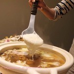 森の机 - 別所哲也さんオススメのきのことろろなべ￥５８００・４〜５人分