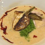 らーめん かねかつ - 焼き色のついたかぶとペースト♪