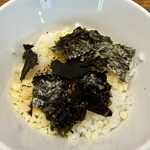 らーめん かねかつ - 焦がしチーズとのり♪