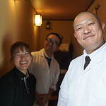 鮨駒 - 生駒親方夫妻と椎名さん