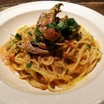 ブルスケッテリア デッリ アルティスティ - 14.11.20 渡りガニのトマトクリームスパゲッティー(ランチ1000円)