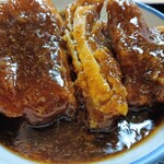 たか幸食堂 - 生姜あんかけカツ丼のアップ