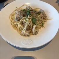 Trattoria Tabule - ローストチキンと根菜ピューレのスパゲッティ