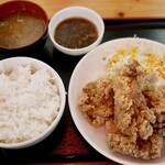 ひなたかなた - からあげ定食　おろしポン酢、ご飯並盛