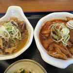 山田うどん - 料理写真:パンチ食べくらべ定食