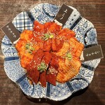 焼肉ホルモン ほるまさ 船橋 - ホルモン四種盛り。美味し。