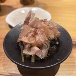 石臼挽手打 そばの音 - 茎わさびお浸し