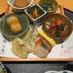 銀座 静香庵 - 海鮮サラダが特に美味しく、熟成魚のようだった♡