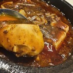 四川名菜 川府 - お豆腐は一丁ボーンと入っているのがよかった