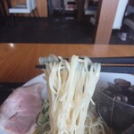 かみあり製麺 - 2025年9月　しじみ塩 しじみ増し＋日替りA（鶏の唐揚げ３ケ＋ごはん）　1050＋500円