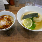 3931WORKS. - 料理写真:味玉昆布水つけ麺醤油大盛り1290円