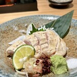 Sumibi Yakitori to Hitokuchi Gyoza TORA Tori YA Nanba Sennichimae Ten - Finest Chicken Breast Tartare