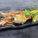 駅前漁港 - ボタン海老姿焼き