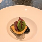 ANAインターコンチネンタル安比高原リゾート - アミューズ（牛刺身とチーズ）