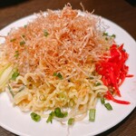 日本酒と個室居酒屋 まぐろ奉行とかに代官 - 海鮮焼きそば～！意外にさっぱり食べられます