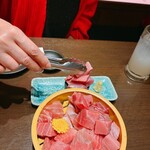 日本酒と個室居酒屋 まぐろ奉行とかに代官 - マグロ積みゲーム！たのしい