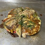 はとやお好み焼店 - 豚玉　￥650円。