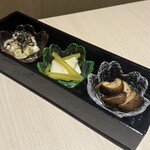 月と灯 - 月と灯りの自家製漬物3種風味