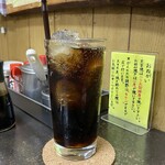 はとやお好み焼店 - コーラ　￥300円。でも、こんだけタップリなら、満足！