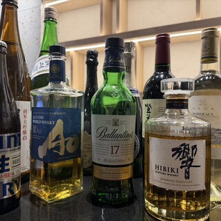 ドリンクも種類豊富に取り揃えております