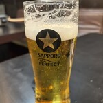 焼肉とワイン 八孝 - ビール