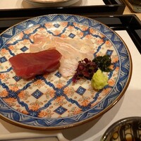 馬車道 大かわ - 青森　鯛の昆布じめと鰹