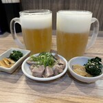 ラーメン 清水家 - コロチャー120円とビール400円
